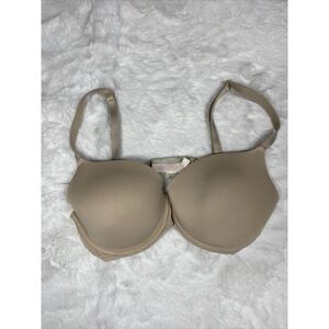 Pink by Victoria's Secret Bra Size 34D Beige Wear Everywhere Lightly Lined 3374